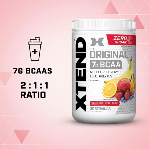Scivation Xtend BCAA Intra workout powder 7gm BCAA, (30 Servings) Imported - Image 3