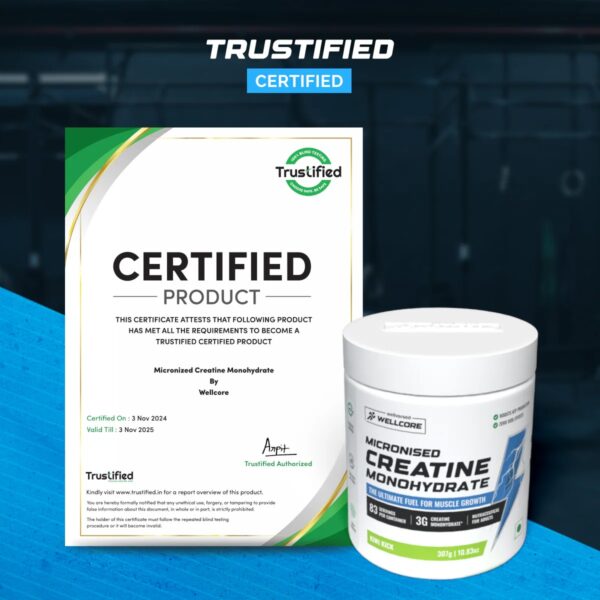 Wellcore - Pure Micronised Creatine Monohydrate | (307g, 83 servings) - Image 4